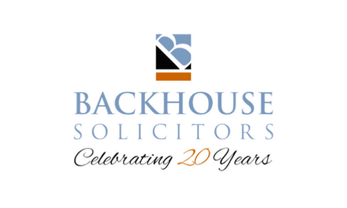 Backhouse Solicitors logo - Celebrating 20 years